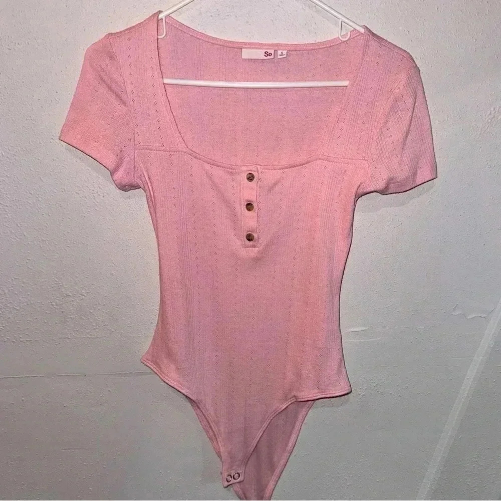 SO light pink bodysuit
